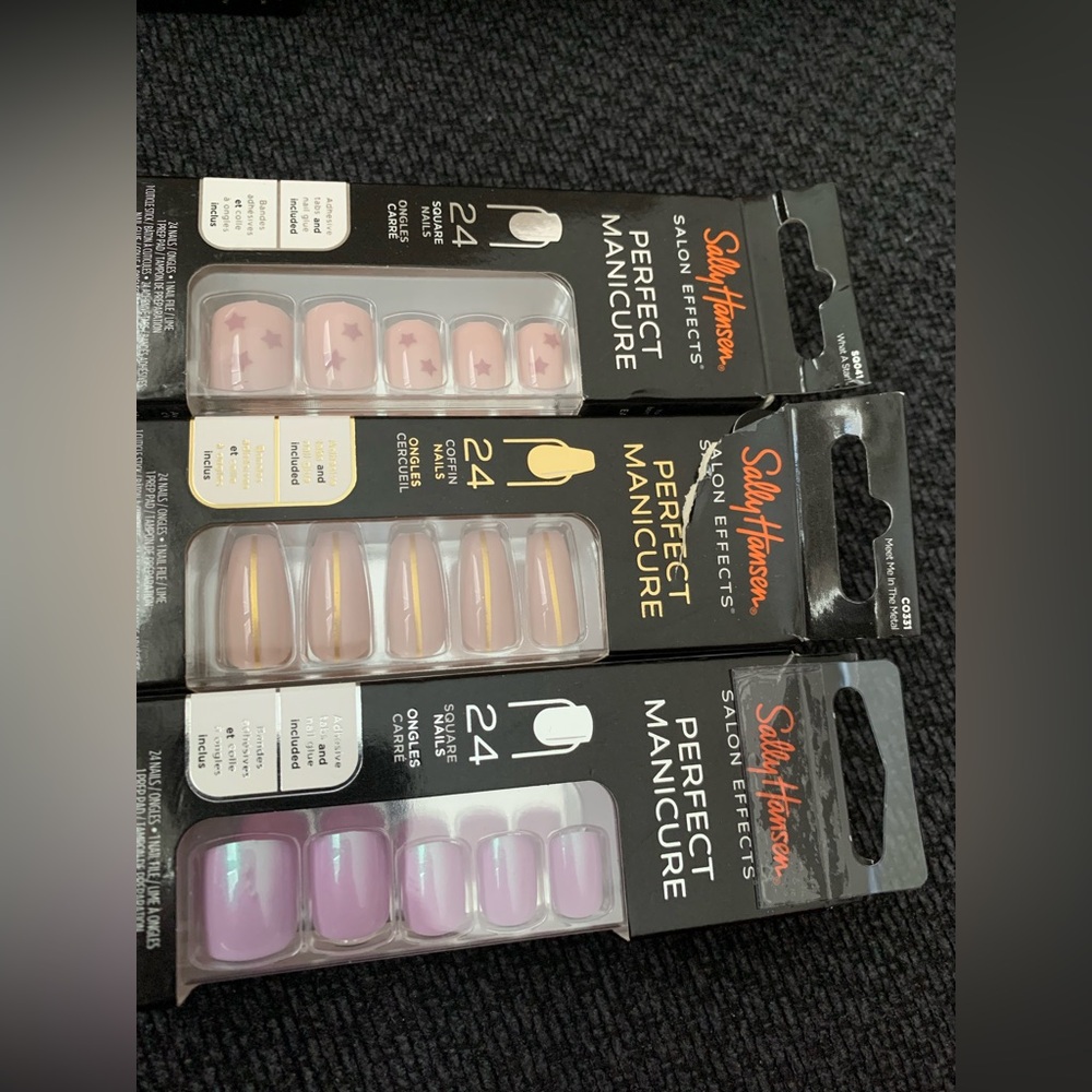 Sally Hansen Salon Effects Perfect Manicure set of 3